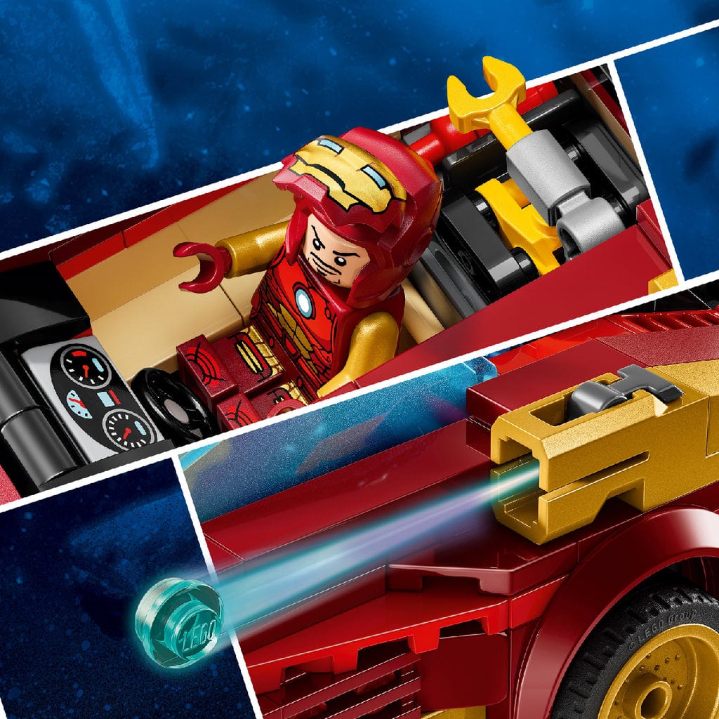  Đồ Chơi Lắp Ráp Xe Người Sắt, Black Panther Đấu Với Hulk LEGO SUPERHEROES 76310 (295 chi tiết) 