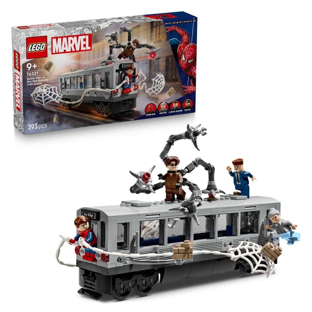 樂高與益智玩具:  蜘蛛俠與章魚博士在地鐵對決 LEGO SUPERHEROES 76321 (393個零件) 