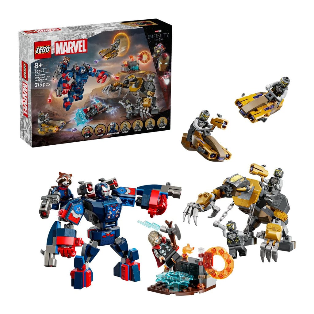 樂高與益智玩具:  最終之戰：雷神對抗奇塔瑞 LEGO SUPERHEROES 76322 (373個零件) 