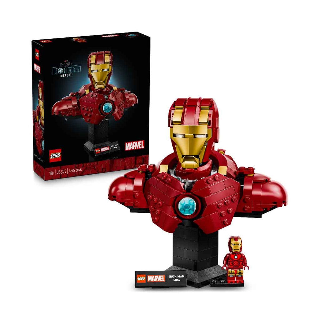 樂高與益智玩具:  鋼鐵俠人偶 LEGO SUPERHEROES 76327 (436個零件) 