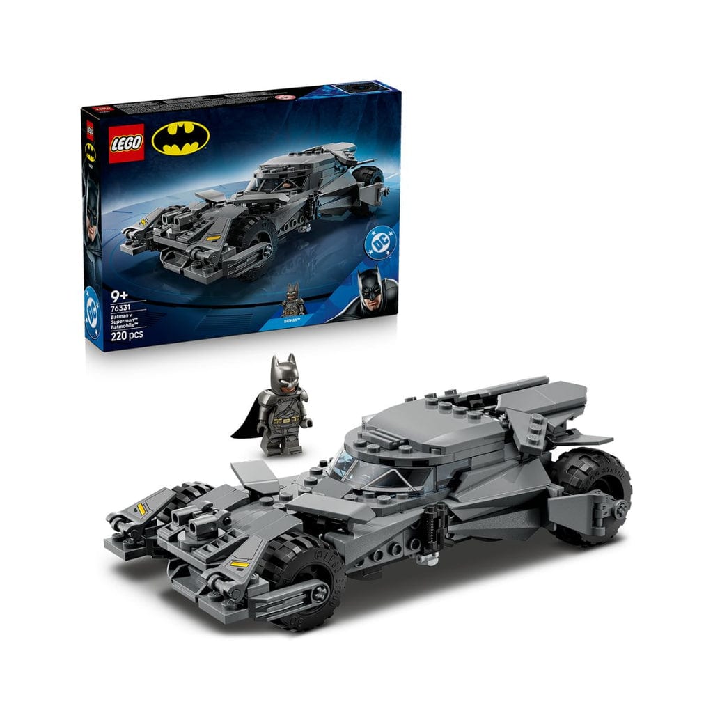 樂高與益智玩具:  蝙蝠俠與超人蝙蝠車拼裝玩具 LEGO SUPERHEROES 76331 (220個零件) 