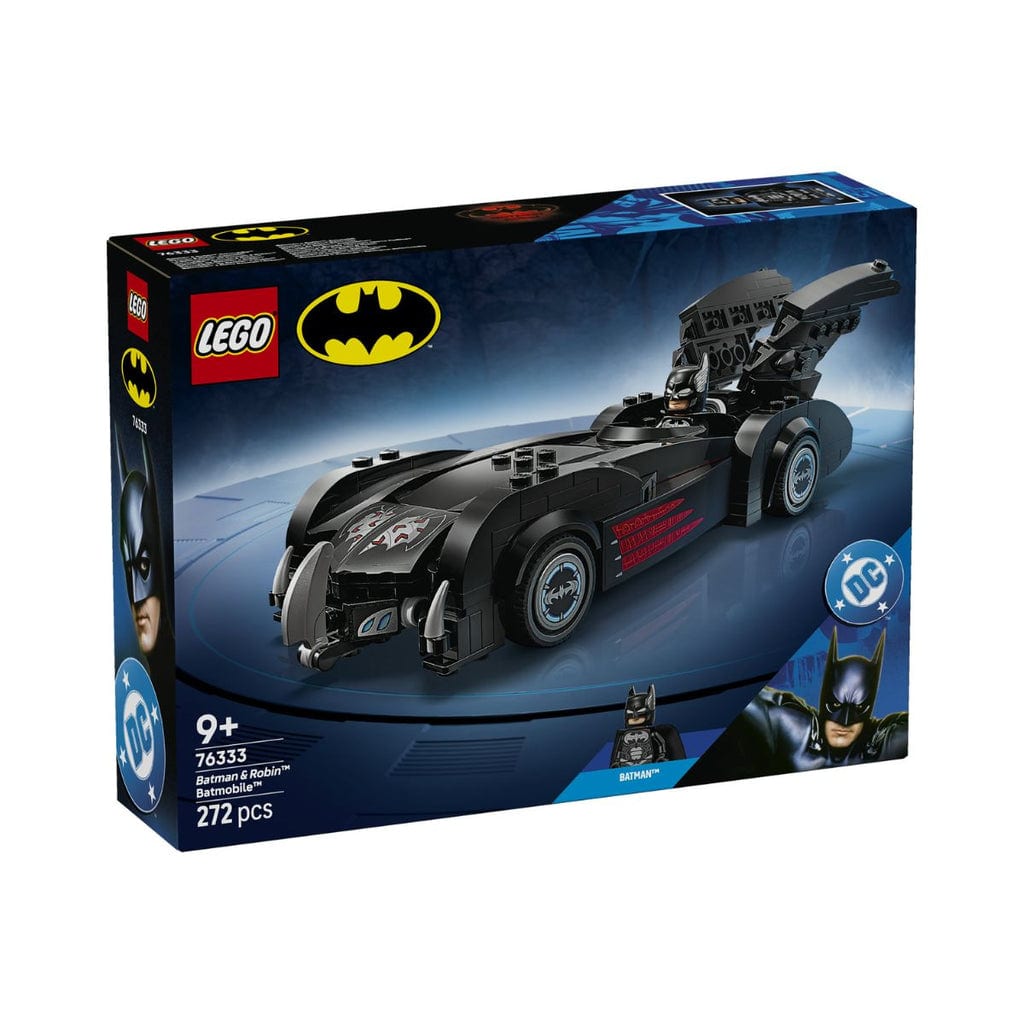 樂高與益智玩具:  蝙蝠俠與羅賓蝙蝠車拼裝玩具 LEGO SUPERHEROES 76333 (272個零件) 