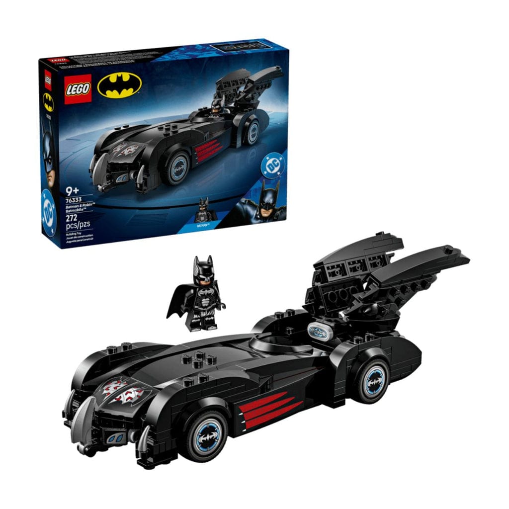 樂高與益智玩具:  蝙蝠俠與羅賓蝙蝠車拼裝玩具 LEGO SUPERHEROES 76333 (272個零件) 