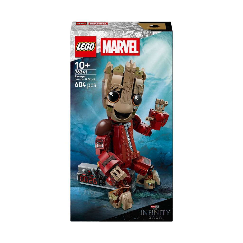 樂高與益智玩具:  經典格魯特拼裝玩具 LEGO SUPERHEROES 76341 (604個零件) 