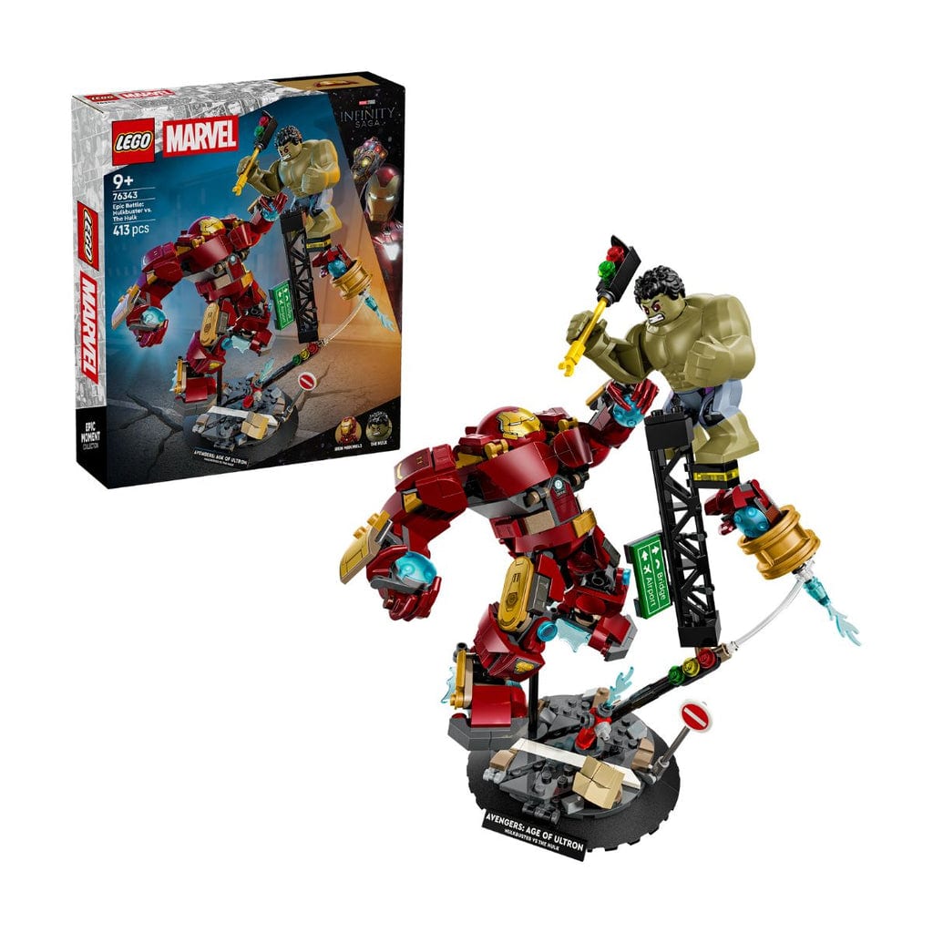 樂高與益智玩具:  經典大戰：浩克戰鬥浩克機器人 LEGO SUPERHEROES 76343 (413 件) 