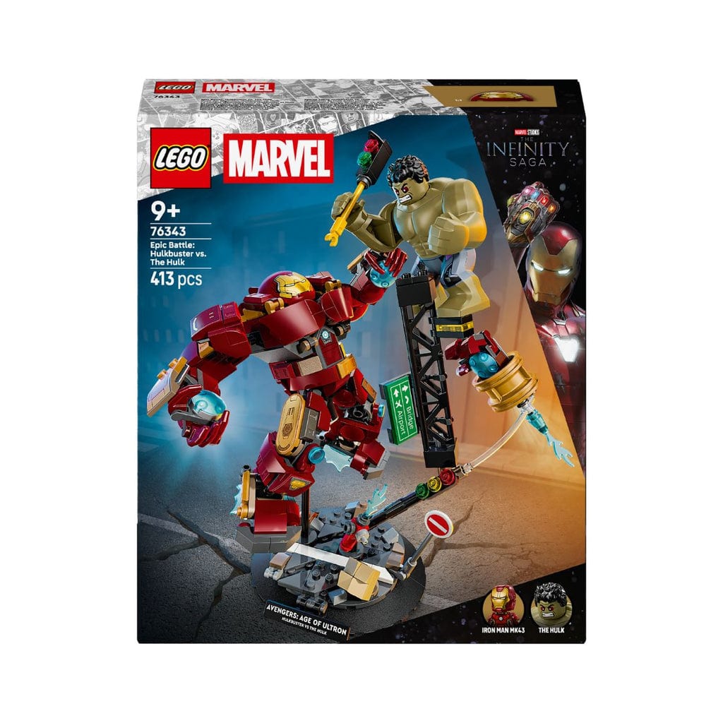 樂高與益智玩具:  經典大戰：浩克戰鬥浩克機器人 LEGO SUPERHEROES 76343 (413 件) 