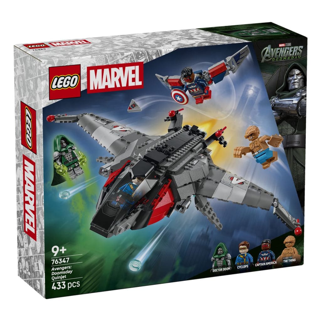  Jouet de construction Vaisseau spatial Quinjet Avengers : Doomsday LEGO SUPERHEROES 76347 (433 pièces) 