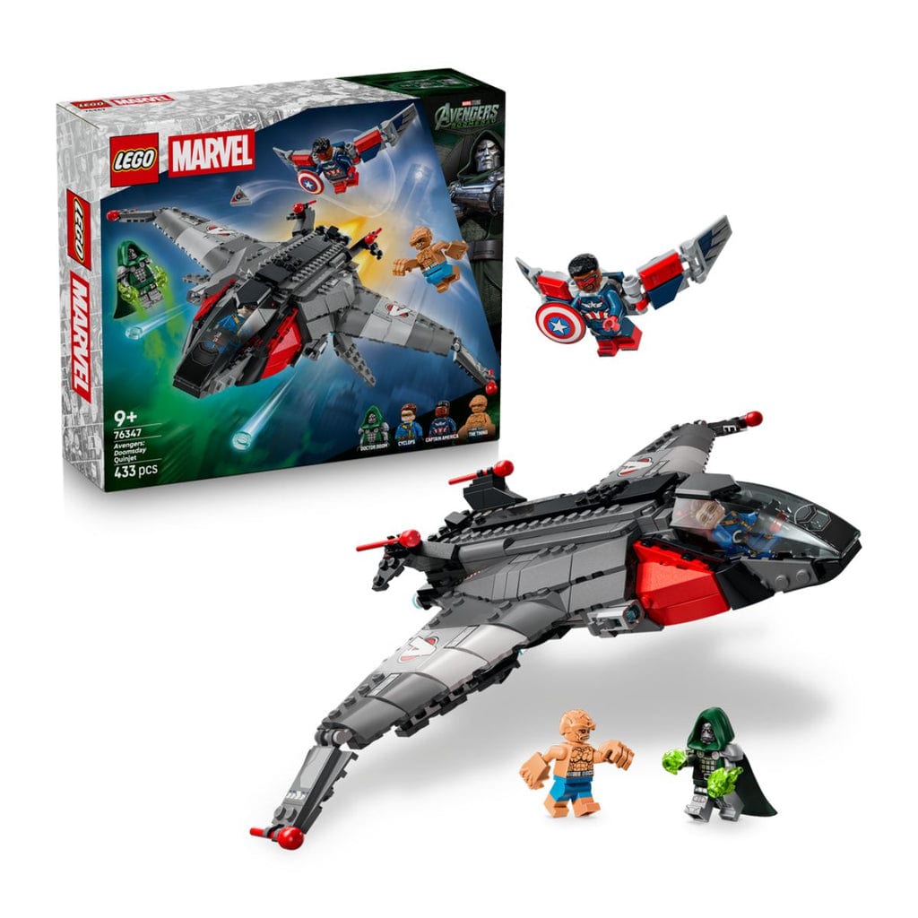 LEGO et jouets éducatifs:  Jouet de construction Vaisseau spatial Quinjet Avengers : Doomsday LEGO SUPERHEROES 76347 (433 pièces) 
