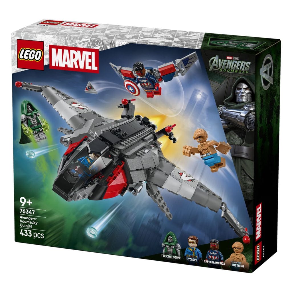  Jouet de construction Vaisseau spatial Quinjet Avengers : Doomsday LEGO SUPERHEROES 76347 (433 pièces) 