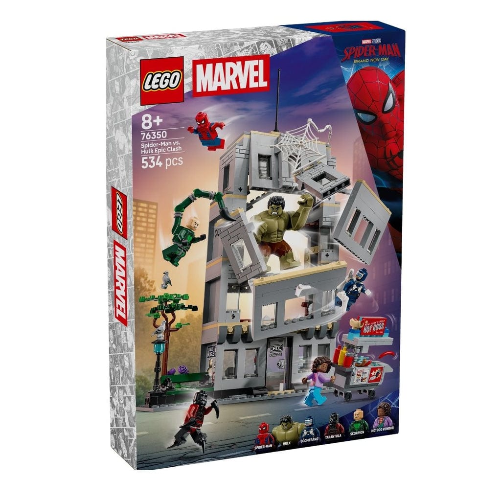  與蜘蛛俠的建築戰鬥拼裝玩具 LEGO SUPERHEROES 76350 (534個細節) 