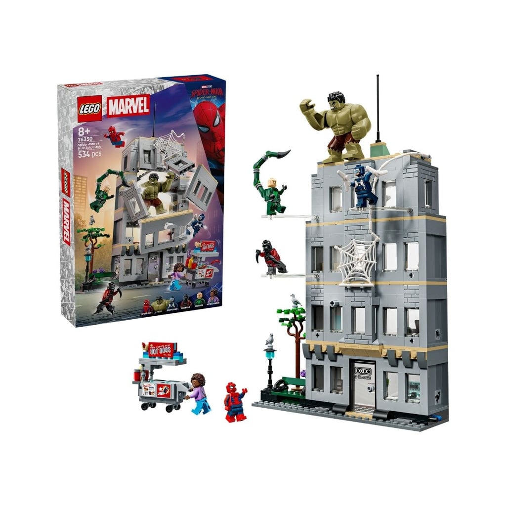  與蜘蛛俠的建築戰鬥拼裝玩具 LEGO SUPERHEROES 76350 (534個細節) 