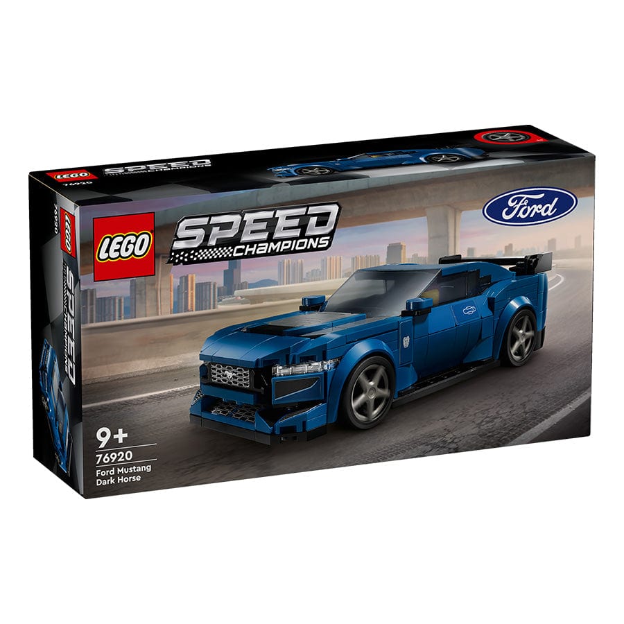 樂高與益智玩具:  福特 Mustang Dark Horse 超級跑車拼裝玩具 LEGO SPEED CHAMPIONS 76920 