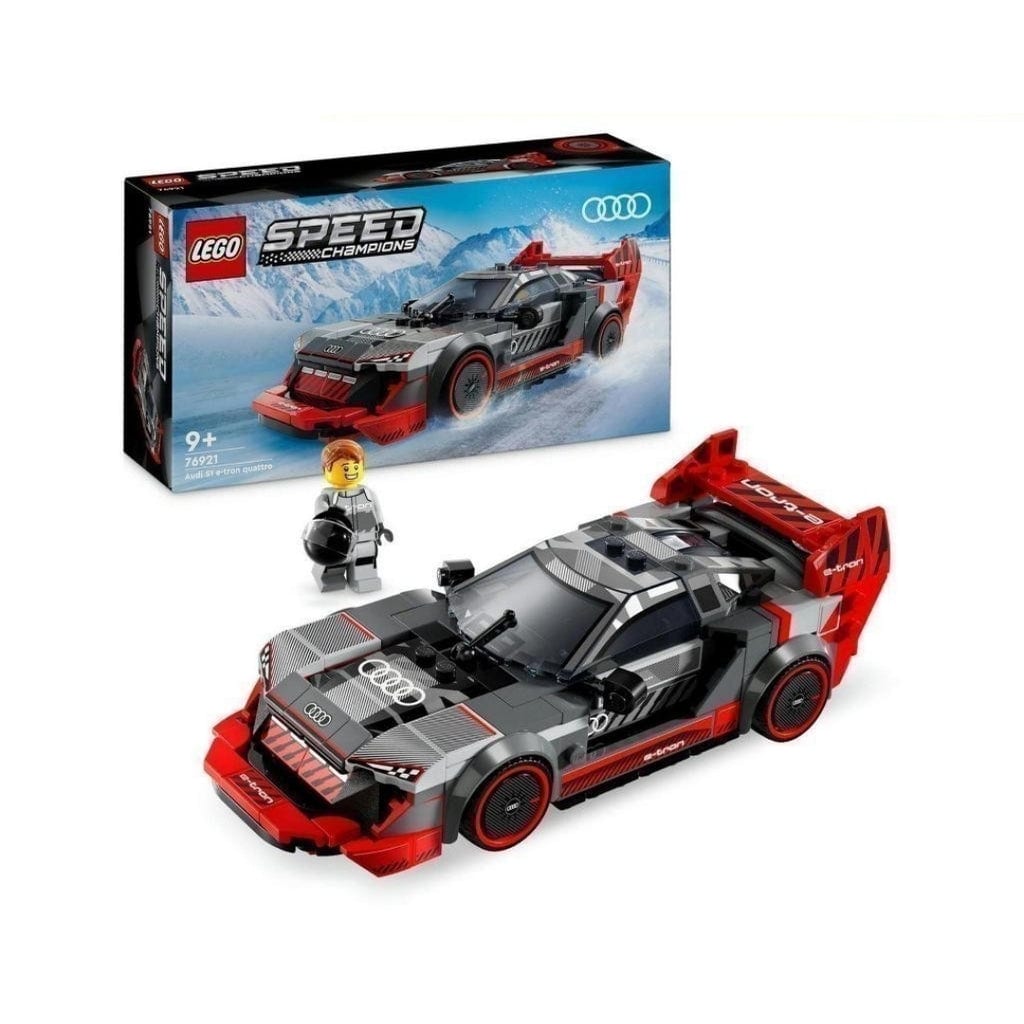 樂高與益智玩具:  奧迪 S1 e-tron quattro 超級跑車拼裝玩具 LEGO SPEED CHAMPIONS 76921 (274 件) 