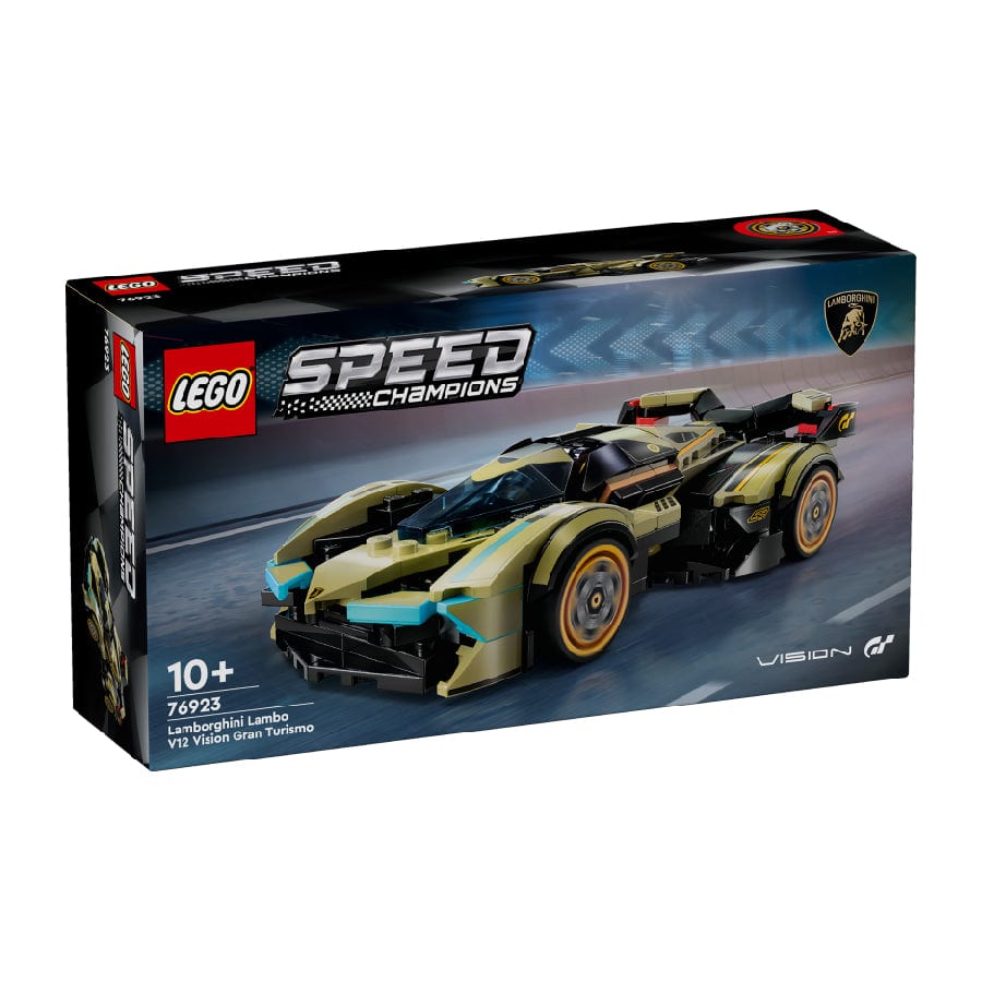 樂高與益智玩具:  蘭博基尼 Lambo V12 Vision GT 超級跑車拼裝玩具 LEGO SPEED CHAMPIONS 76923 (230 件) 