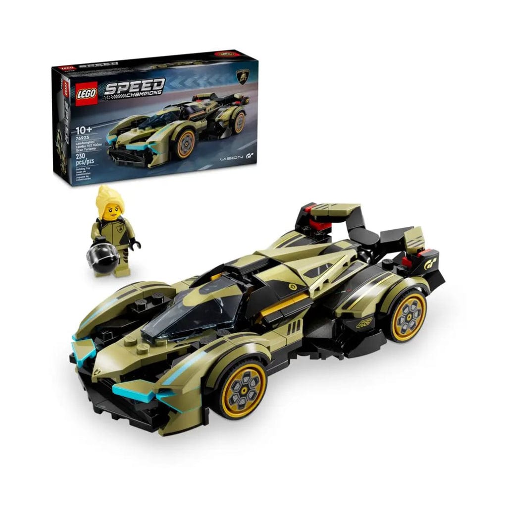 樂高與益智玩具:  蘭博基尼 Lambo V12 Vision GT 超級跑車拼裝玩具 LEGO SPEED CHAMPIONS 76923 (230 件) 