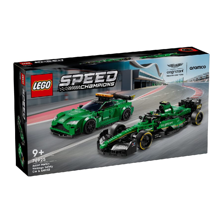 樂高與益智玩具:  安全車阿斯頓·馬丁與超級車 AMR23 拼裝玩具 LEGO SPEED CHAMPIONS 76925 (564 件) 