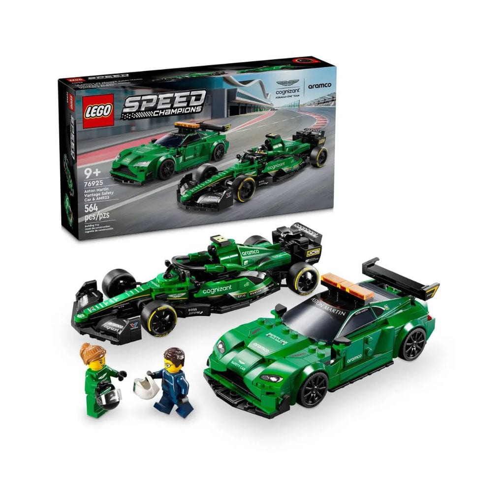 樂高與益智玩具:  安全車阿斯頓·馬丁與超級車 AMR23 拼裝玩具 LEGO SPEED CHAMPIONS 76925 (564 件) 