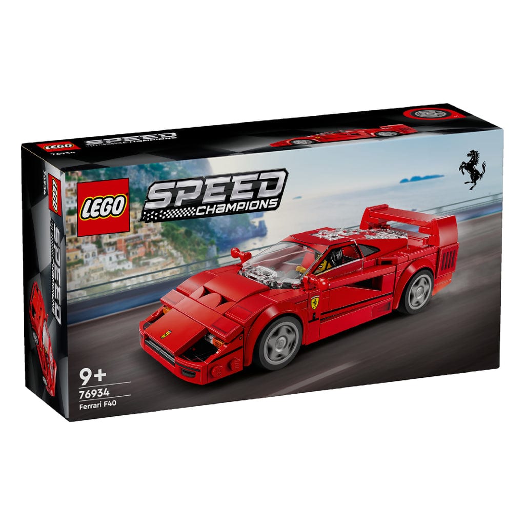 樂高與益智玩具:  超級跑車拼裝玩具 Ferrari F40 LEGO SPEED CHAMPIONS 76934 