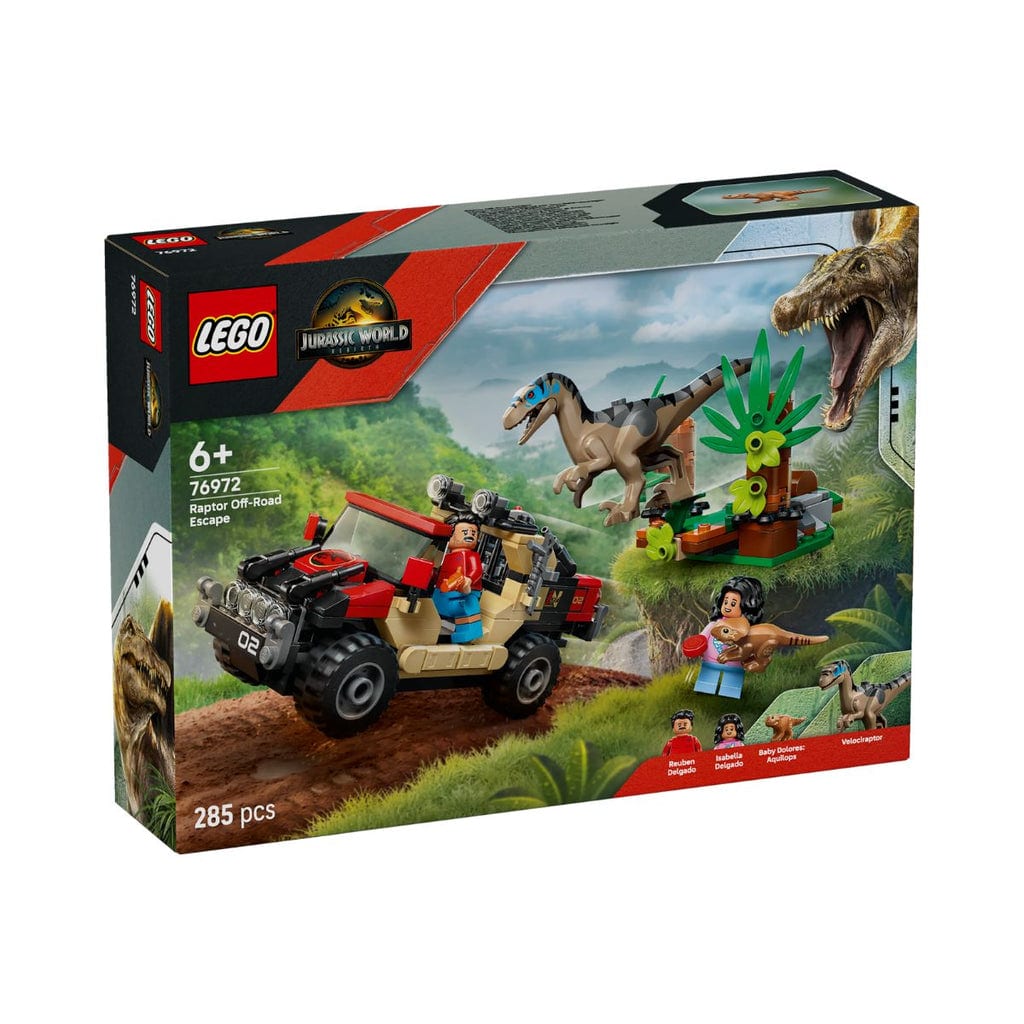 樂高與益智玩具:  逃離迅猛龍 LEGO JURASSIC 76972 (285個零件) 