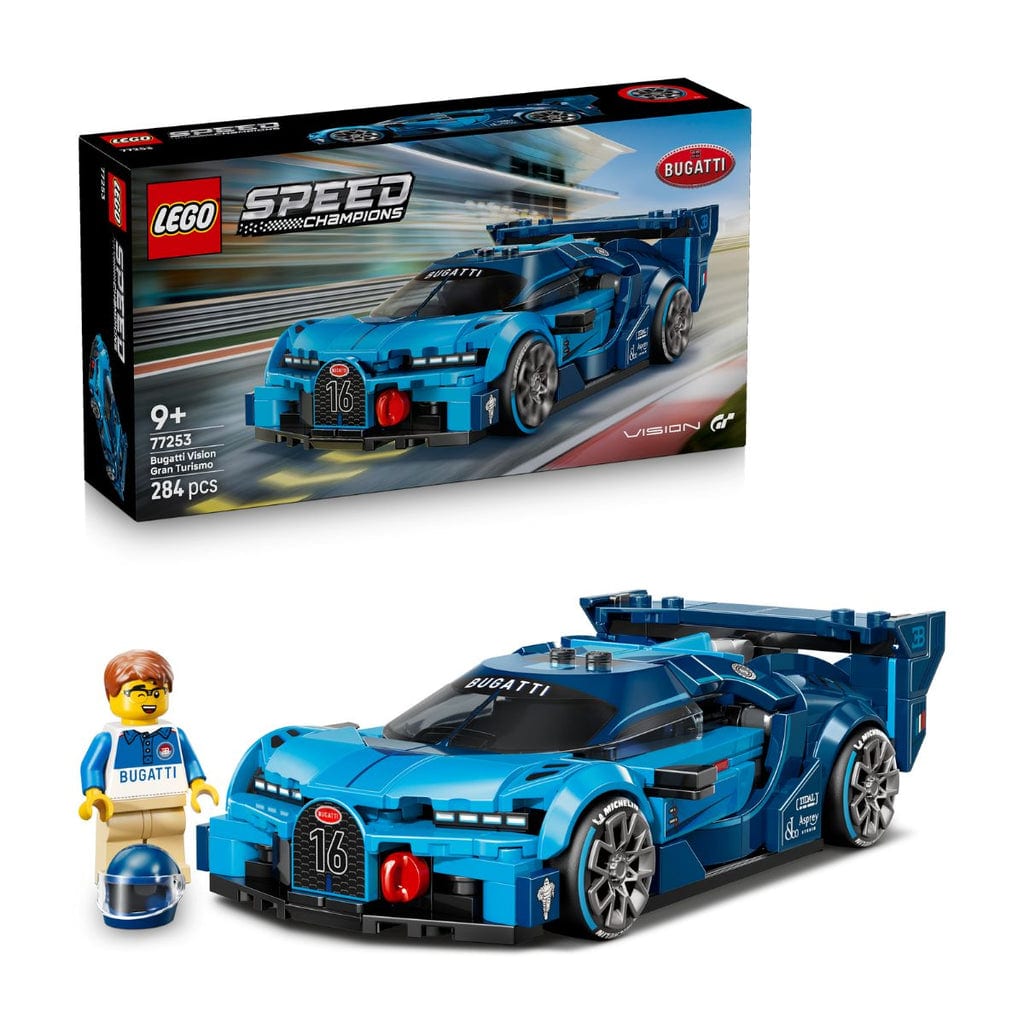樂高與益智玩具:  樂高速度冠軍Bugatti Vision GT超級跑車77253（284個零件） 