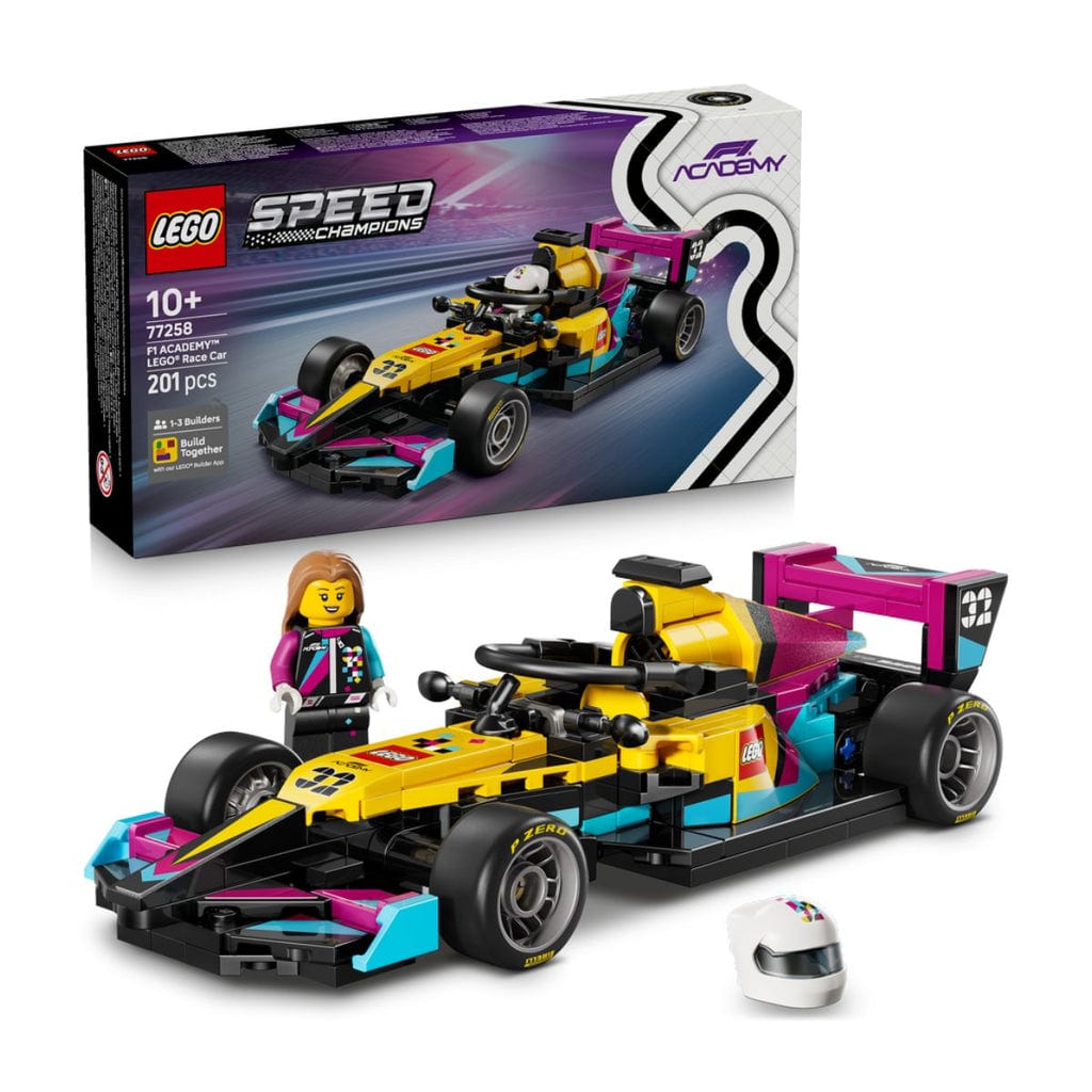 樂高與益智玩具:  F1學院賽車拼裝玩具 LEGO SPEED CHAMPIONS 77258 (201個零件) 