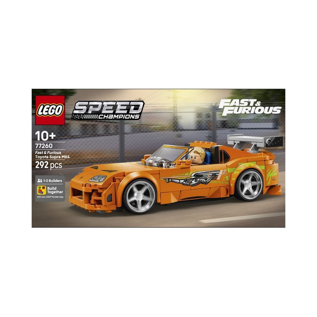 樂高與益智玩具:  豐田Supra MK: 速度與激情拼裝玩具 LEGO SPEED CHAMPIONS 77260 (292個零件) 