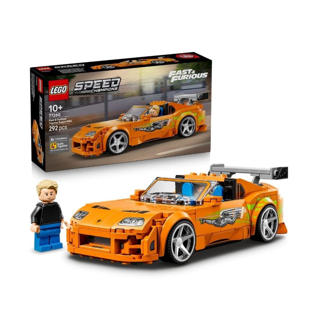 樂高與益智玩具:  豐田Supra MK: 速度與激情拼裝玩具 LEGO SPEED CHAMPIONS 77260 (292個零件) 