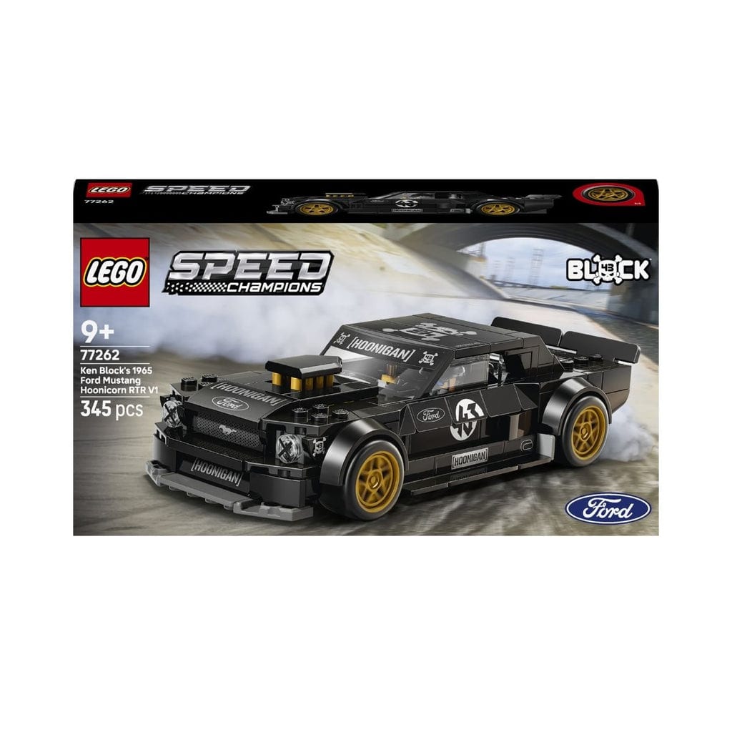 樂高與益智玩具:  1965年福特野馬Hoonicorn V拼裝玩具 LEGO SPEED CHAMPIONS 77262 (345個零件) 