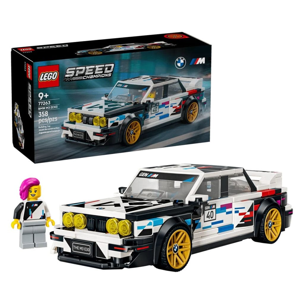 樂高與益智玩具:  寶馬M3 (E30)超跑拼裝玩具 LEGO SPEED CHAMPIONS 77263 (358個零件) 