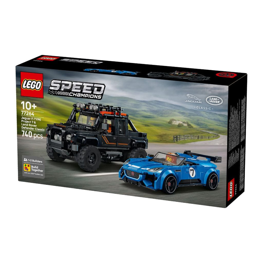  Đồ Chơi Lắp Ráp Jaguar Project 7 & Land Rover Defender LEGO SPEED CHAMPIONS 77264 (740 chi tiết) 