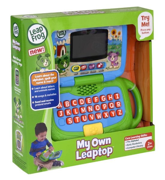 樂高與益智玩具:  藍色筆記型電腦玩具 LEAPFROG 80-19150 