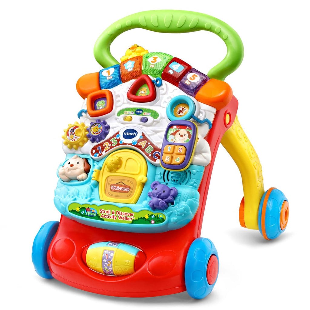樂高與益智玩具:  多功能音樂和燈光學步車玩具 VTECH 80-505600 