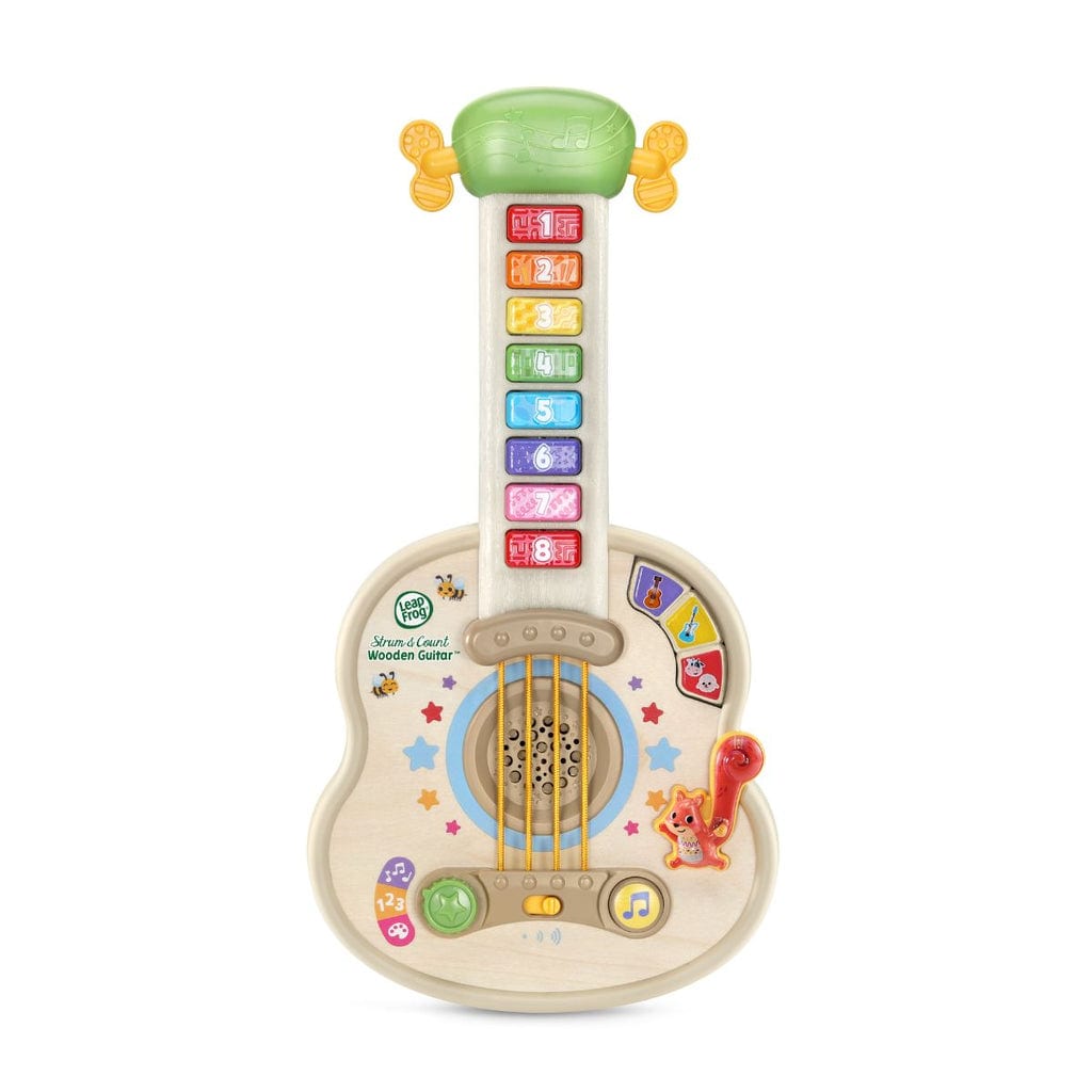 樂高與益智玩具:  可愛木製吉他學習計數玩具 LEAPFROG 80-620800 