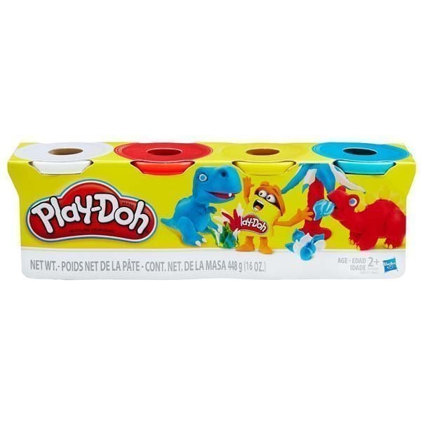 樂高與益智玩具:  4色橡皮泥玩具 PLAYDOH B5517 