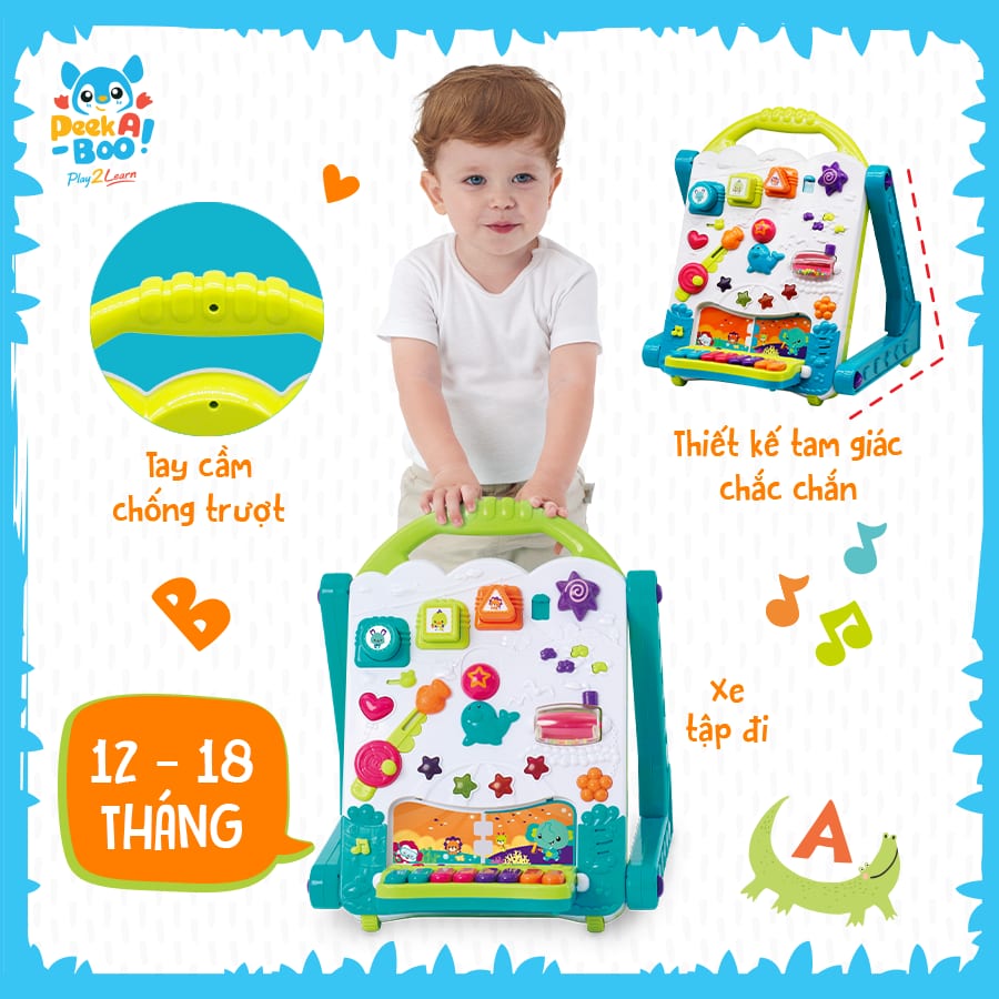  Xe Tập Đi 3 Trong 1 PEEK A BOO EU461542 