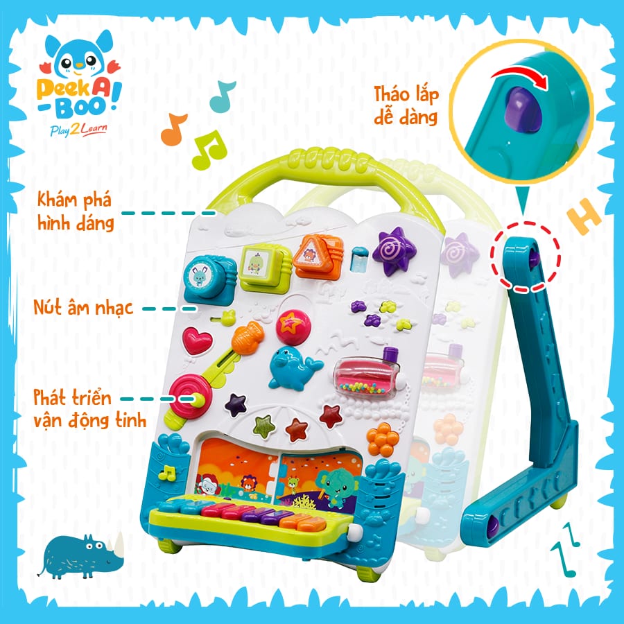 樂高與益智玩具:  3合1 學步車 PEEK A BOO EU461542 