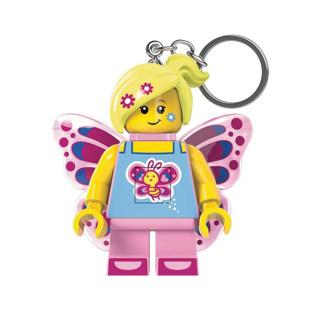樂高與益智玩具:  帶燈鑰匙扣 LEGO Minifigures - 蝴蝶女孩 LEGO LICENSED KE171H 