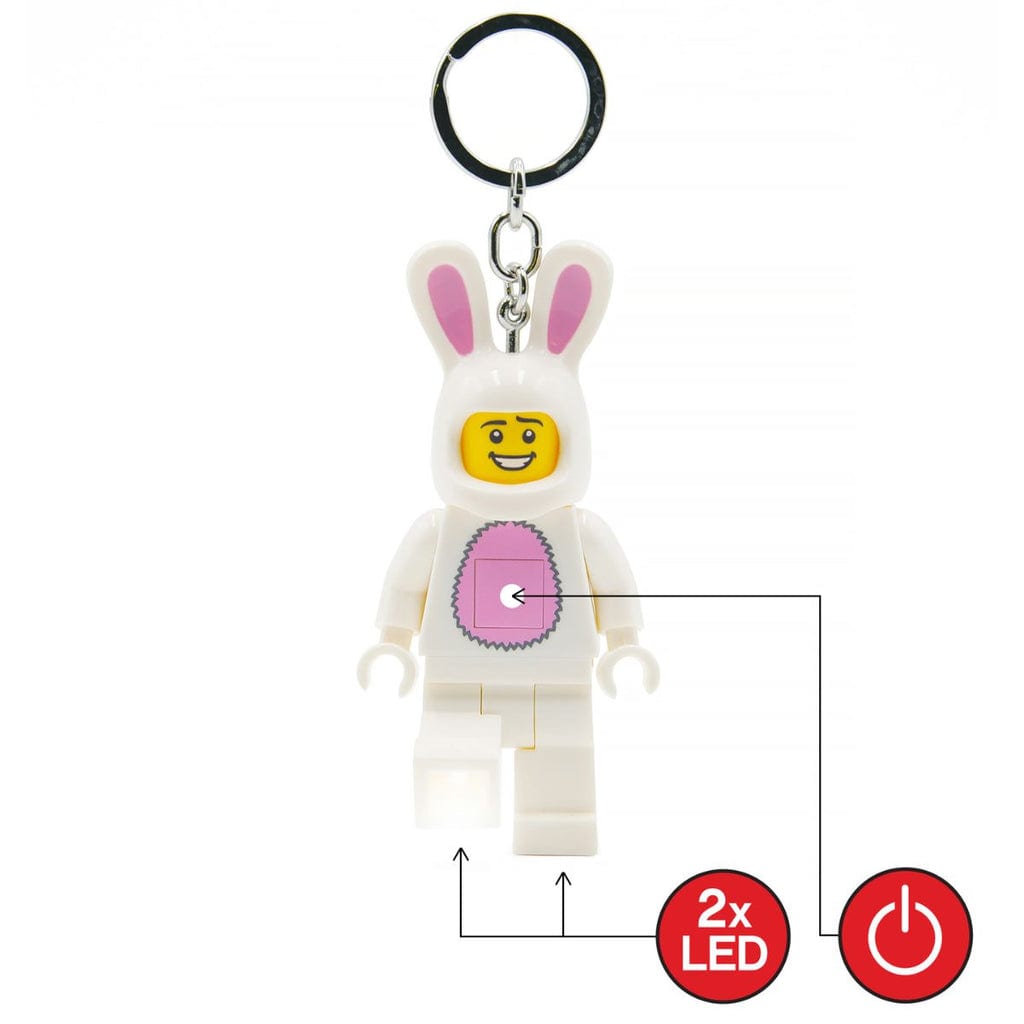  帶燈鑰匙扣 LEGO Minifigures - 兔子套裝男孩 LEGO LICENSED KE73H 