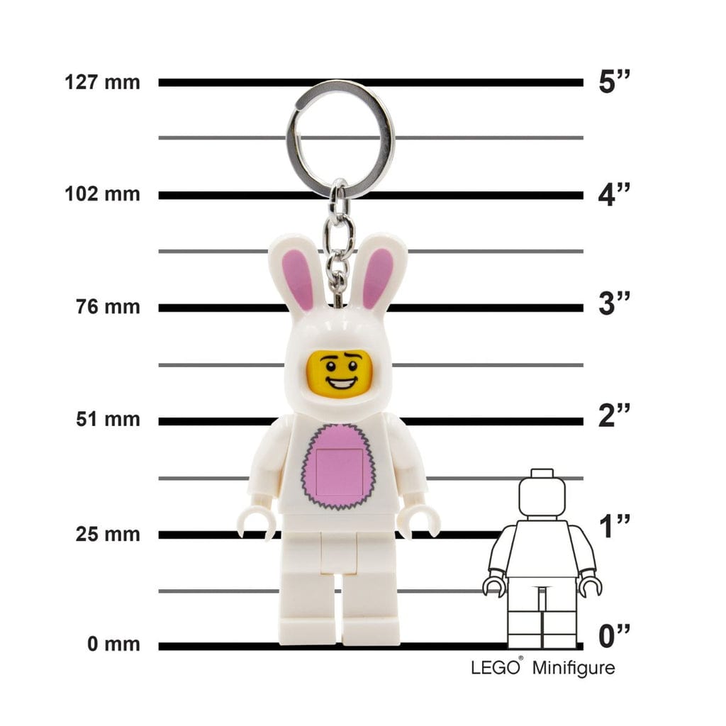  帶燈鑰匙扣 LEGO Minifigures - 兔子套裝男孩 LEGO LICENSED KE73H 