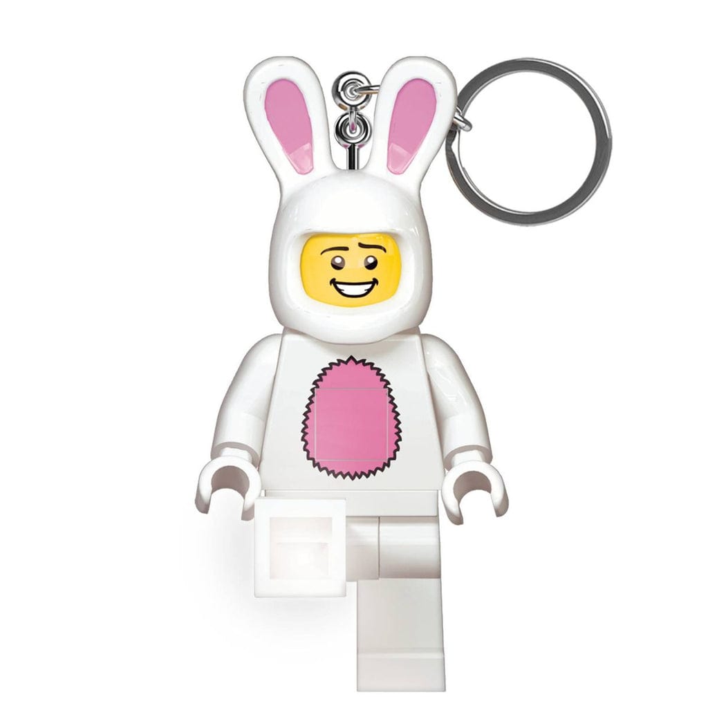 樂高與益智玩具:  帶燈鑰匙扣 LEGO Minifigures - 兔子套裝男孩 LEGO LICENSED KE73H 