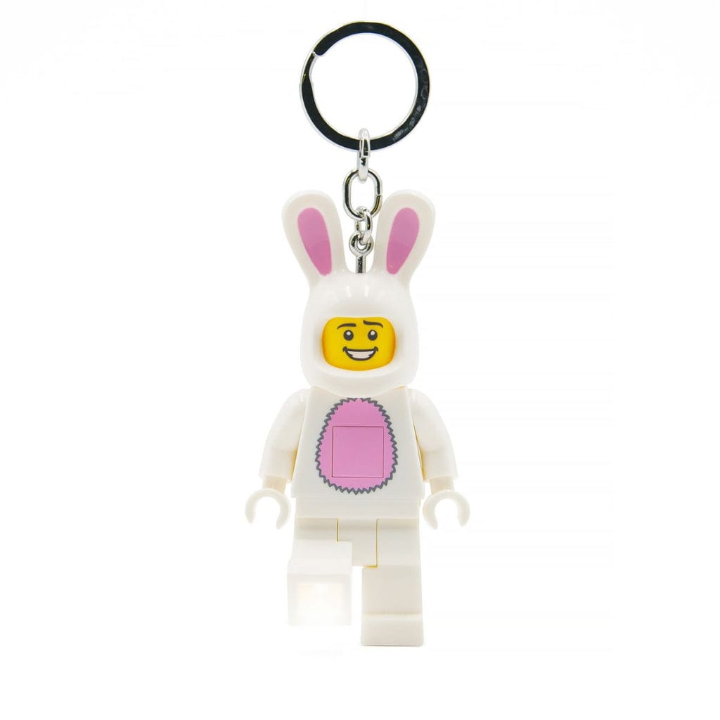 樂高與益智玩具:  帶燈鑰匙扣 LEGO Minifigures - 兔子套裝男孩 LEGO LICENSED KE73H 