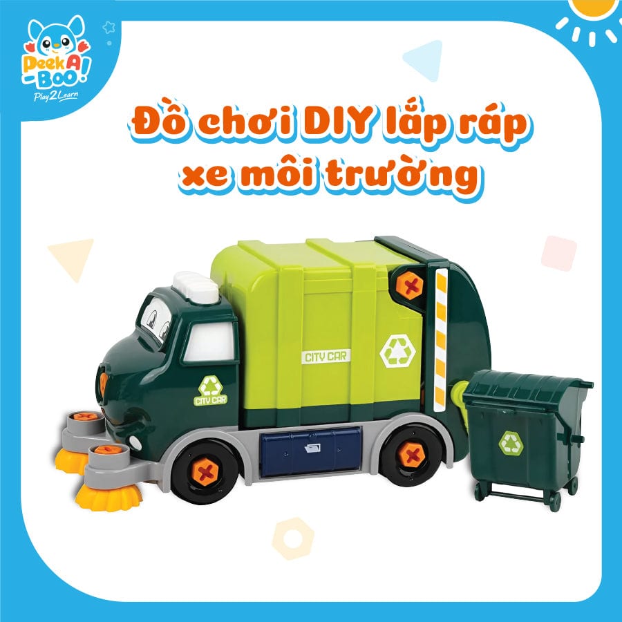 LEGO Và Đồ Chơi Thông Minh: Đồ Chơi DIY Lắp Ráp Xe Môi Trường Peek A Boo PAB049 (ảnh 1) | Flosa