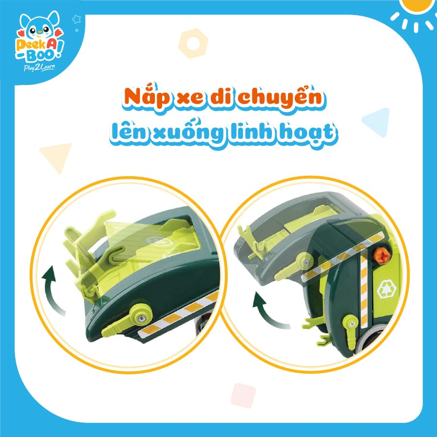  Đồ Chơi DIY Lắp Ráp Xe Môi Trường Peek A Boo PAB049 