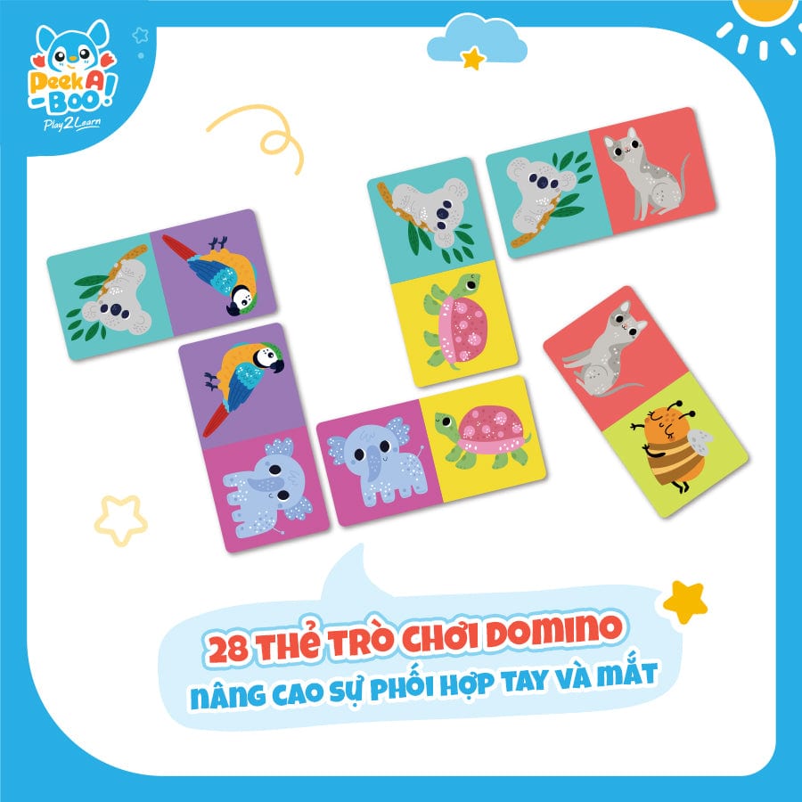 Đồ Chơi Xếp Hình Và Tư Duy 4 Trong 1 Cho Bé PEEK A BOO PAB054 