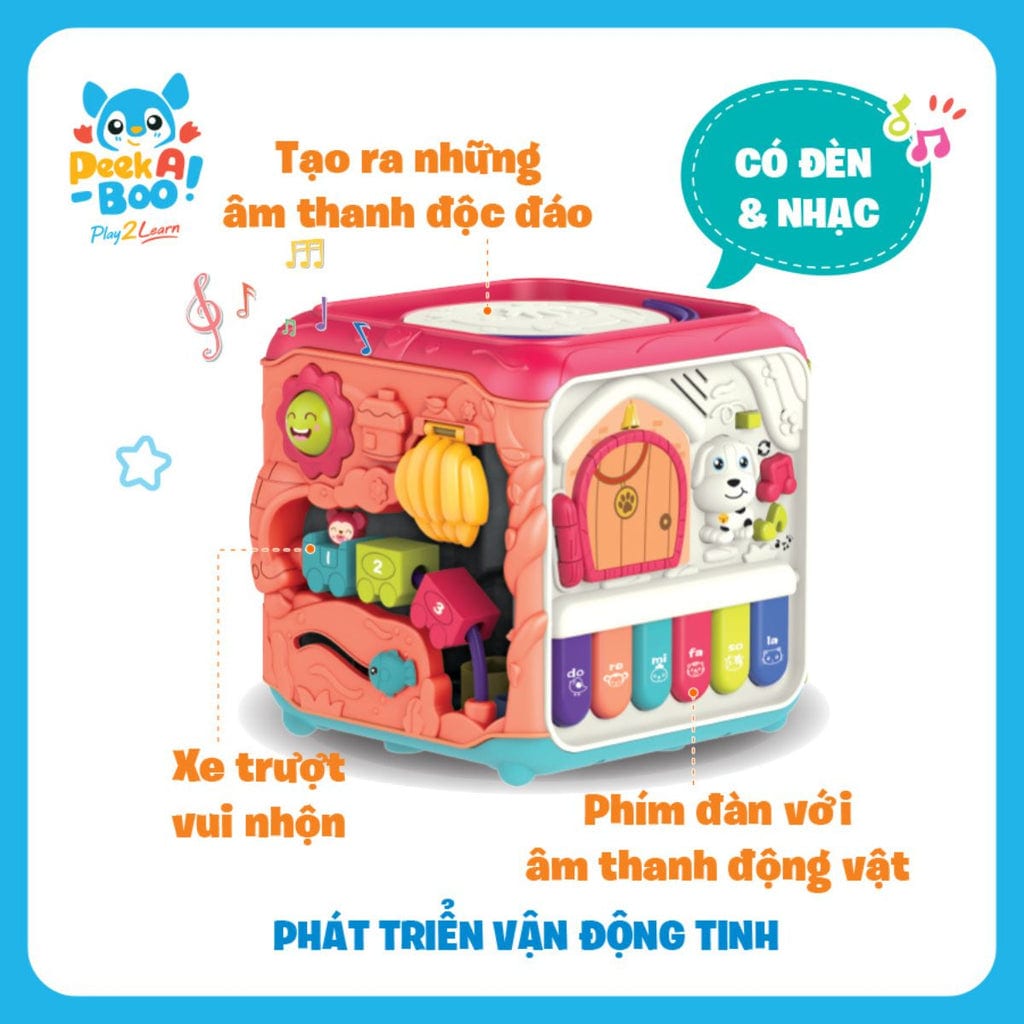  Đồ Chơi Hình Khối 6 Mặt PEEK A BOO PAB055 
