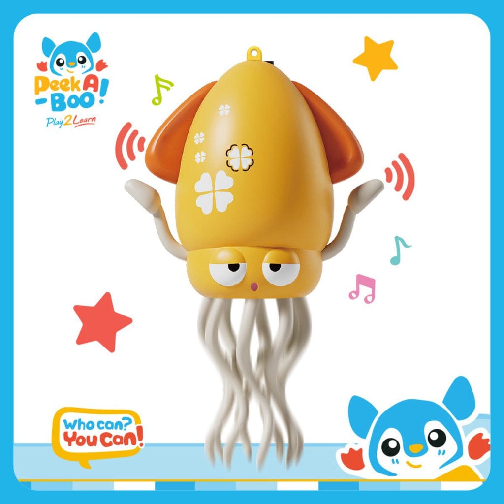  Đồ Chơi Con Mực Nhảy Múa - Vàng PEEK A BOO PAB058Y 