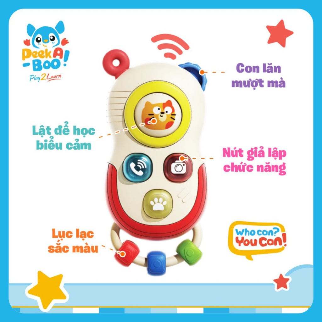  Bộ Đồ Chơi Công Nghệ Đầu Tiên Cho Bé PEEK A BOO PAB060 
