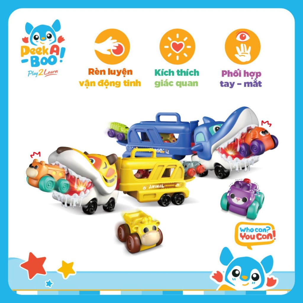  Đồ Chơi Biệt Đội Xe Tải Hổ Vàng PEEK A BOO PAB071Y 