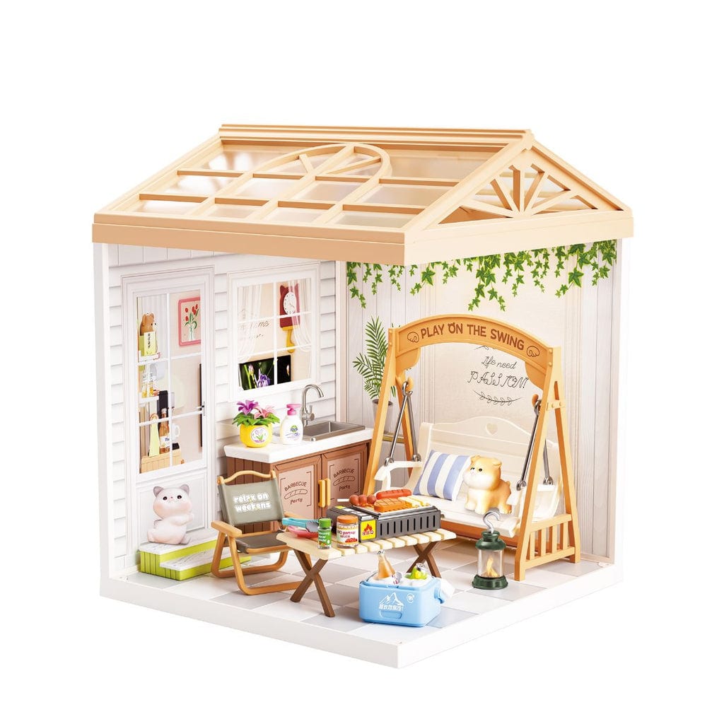 樂高與益智玩具:  迷你房屋拼裝玩具 - 花園 SWEET HEART SH810 