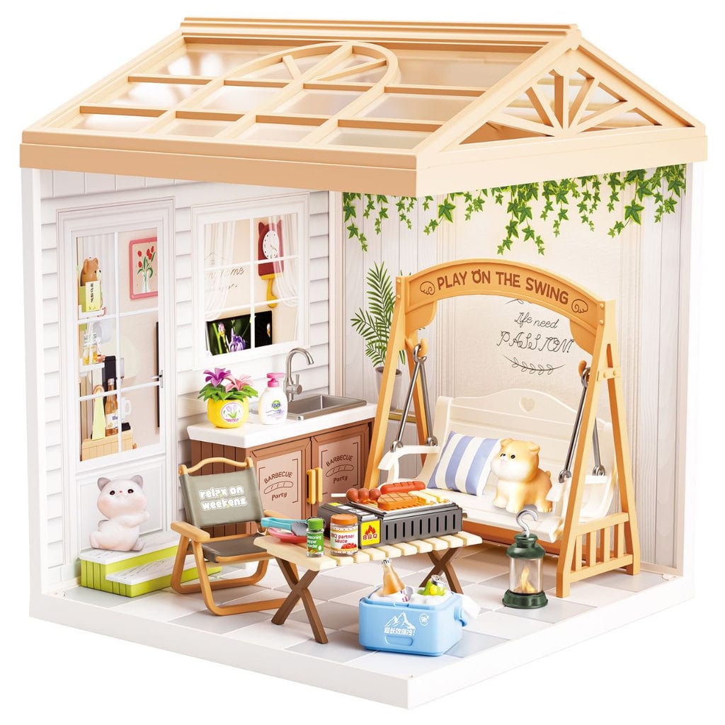 樂高與益智玩具:  迷你房屋拼裝玩具 - 花園 SWEET HEART SH810 